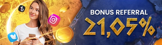 BONUS REFERRAL 21.05%