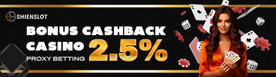 BONUS CASHBACK PROXY BETTING 2.5%